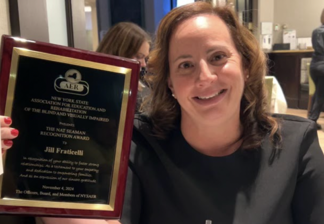 Cardozo Vision Teacher Ms. Fraticelli Honored with Nat Seaman Recognition Award